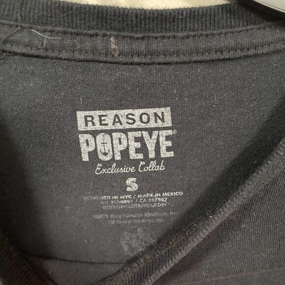 Popeye Reason Men's Long Sleeve Graphic T-shirt tee size small - Picture 3 of 3